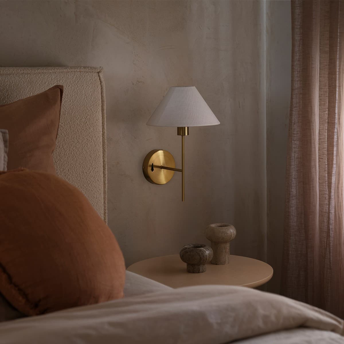 Daria Linen Shade in White-img-8