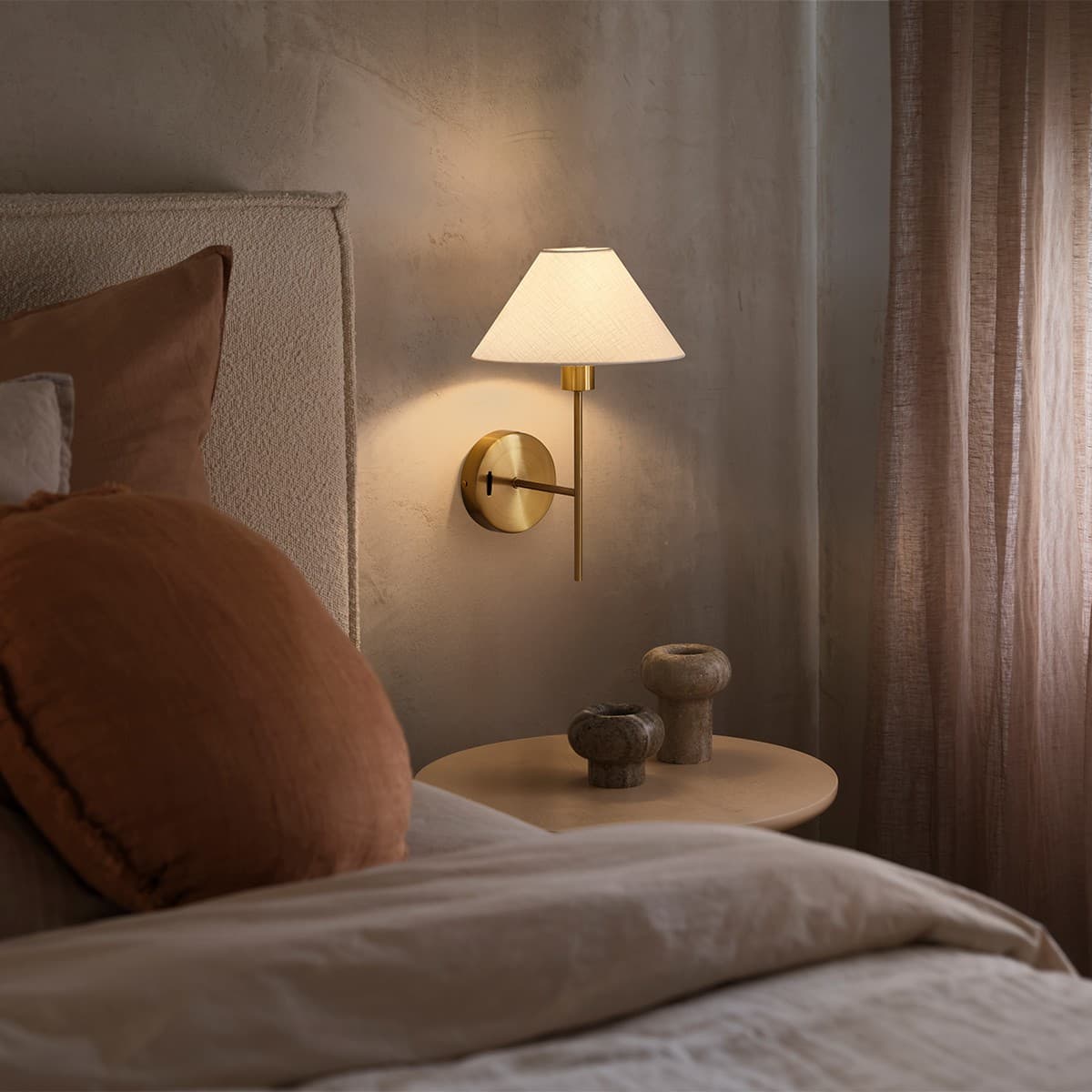 Daria Linen Shade in White-img-10