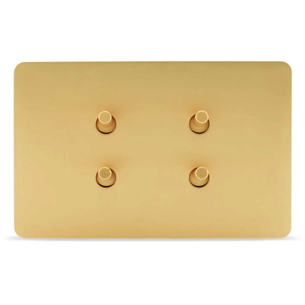 MFL Forge Modern 4 Gang Complete Switch in Brass-img-1