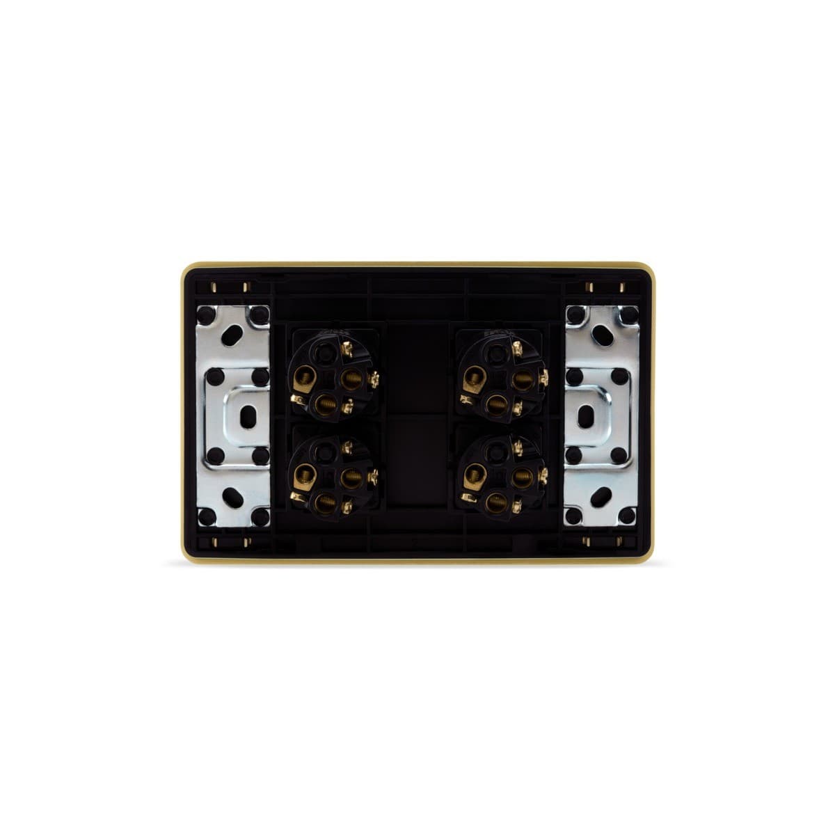 MFL Forge Modern 4 Gang Complete Switch in Brass-img-2