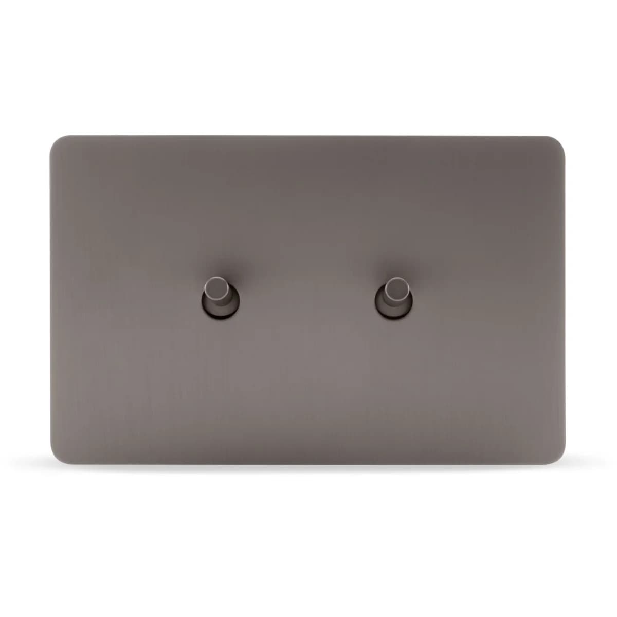 MFL Forge Modern 2 Gang Complete Switch in Aged Nickel-img-1