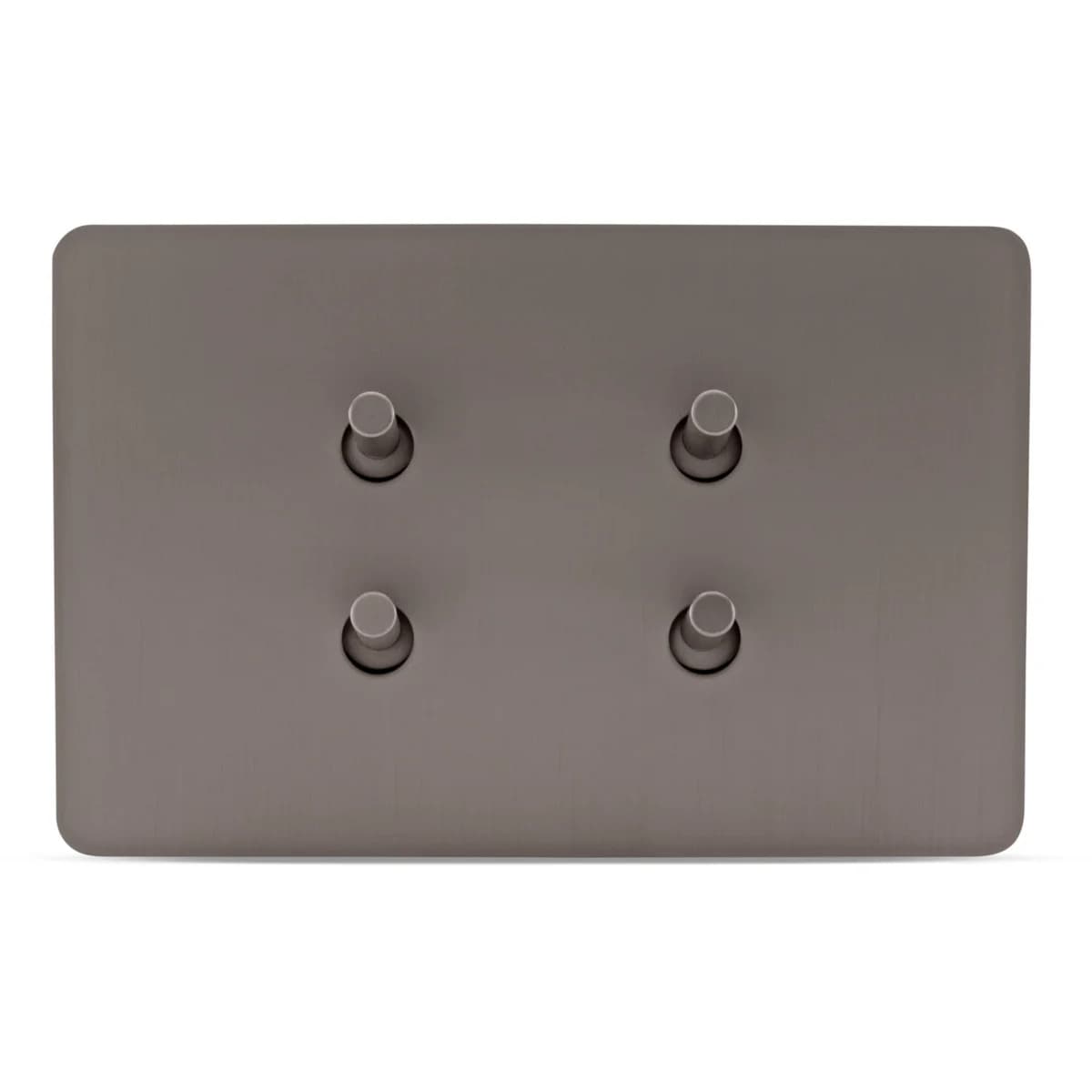 MFL Forge Modern 4 Gang Complete Switch in Aged Nickel-img-1