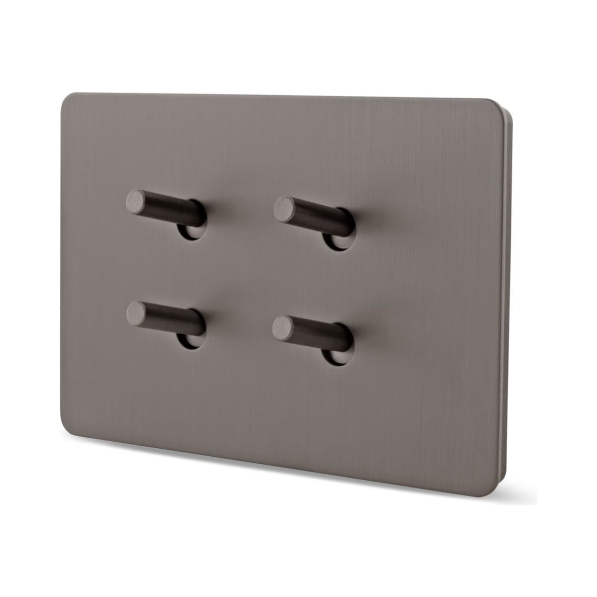 MFL Forge Modern 4 Gang Complete Switch in Aged Nickel-img-3