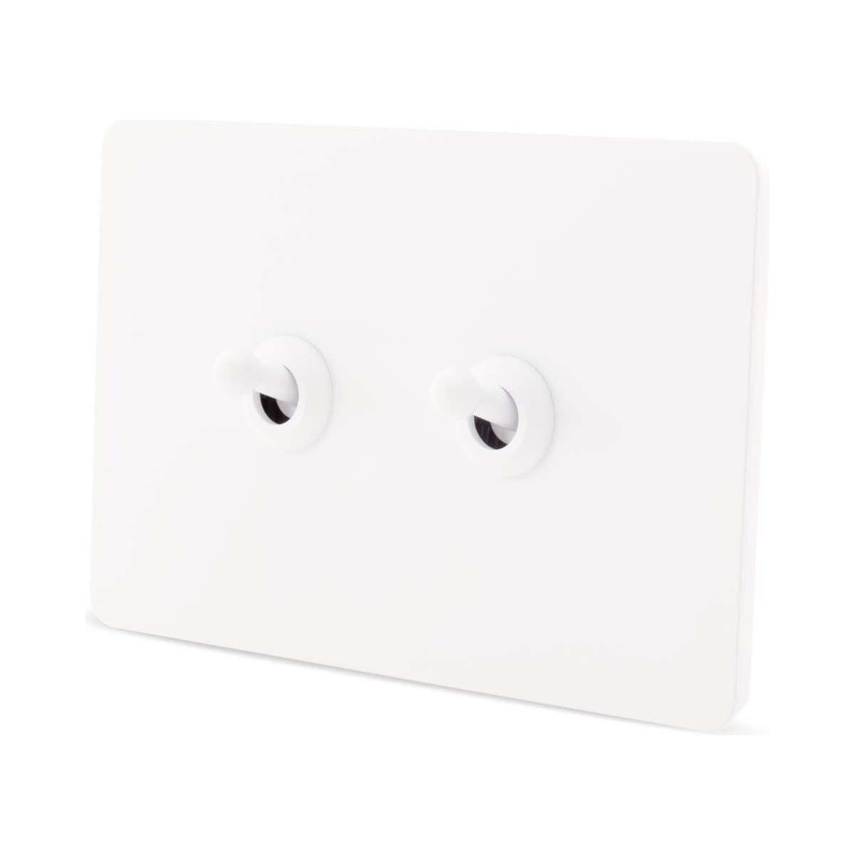 MFL Forge Heritage 2 Gang Complete Switch in White-img-2