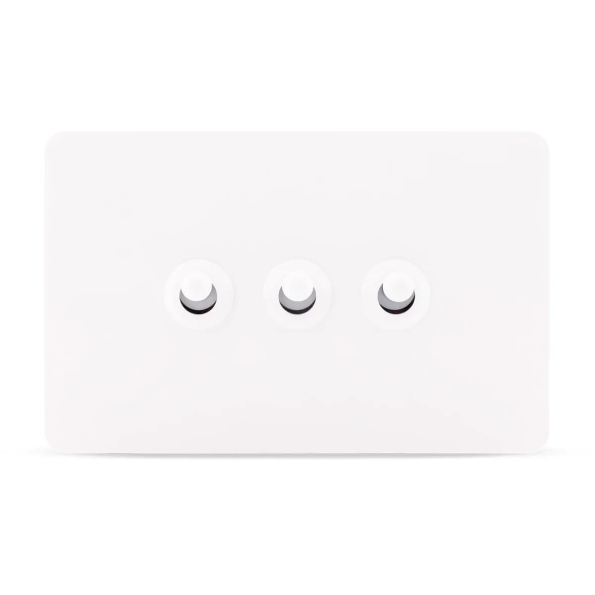 MFL Forge Heritage 3 Gang Complete Switch in White-img-1