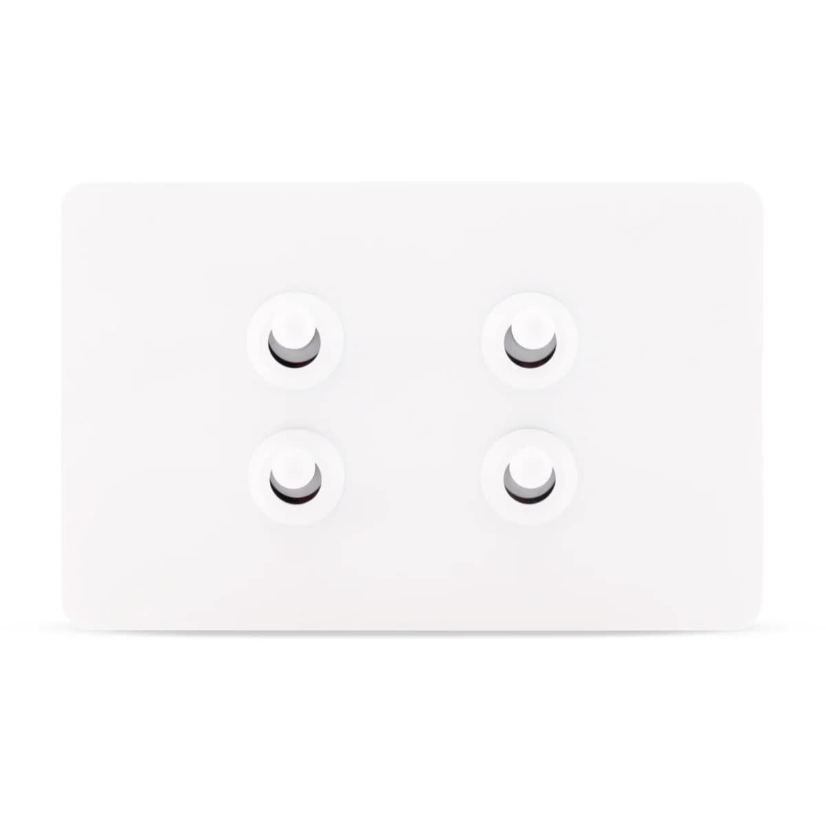 MFL Forge Heritage 4 Gang Complete Switch in White-img-1