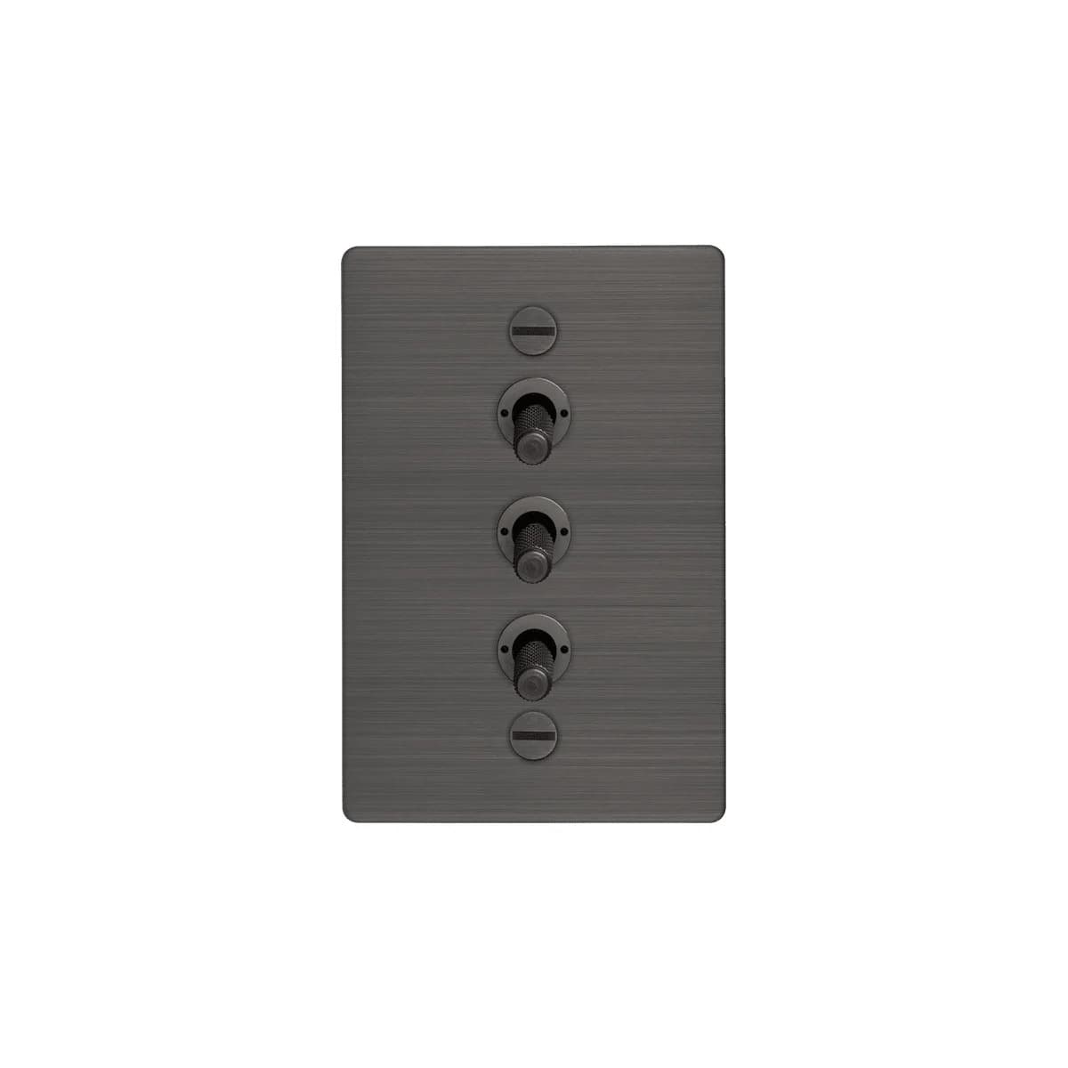 Buster + Punch 3 Gang Complete Metal Switch in Smoked Bronze-img-1