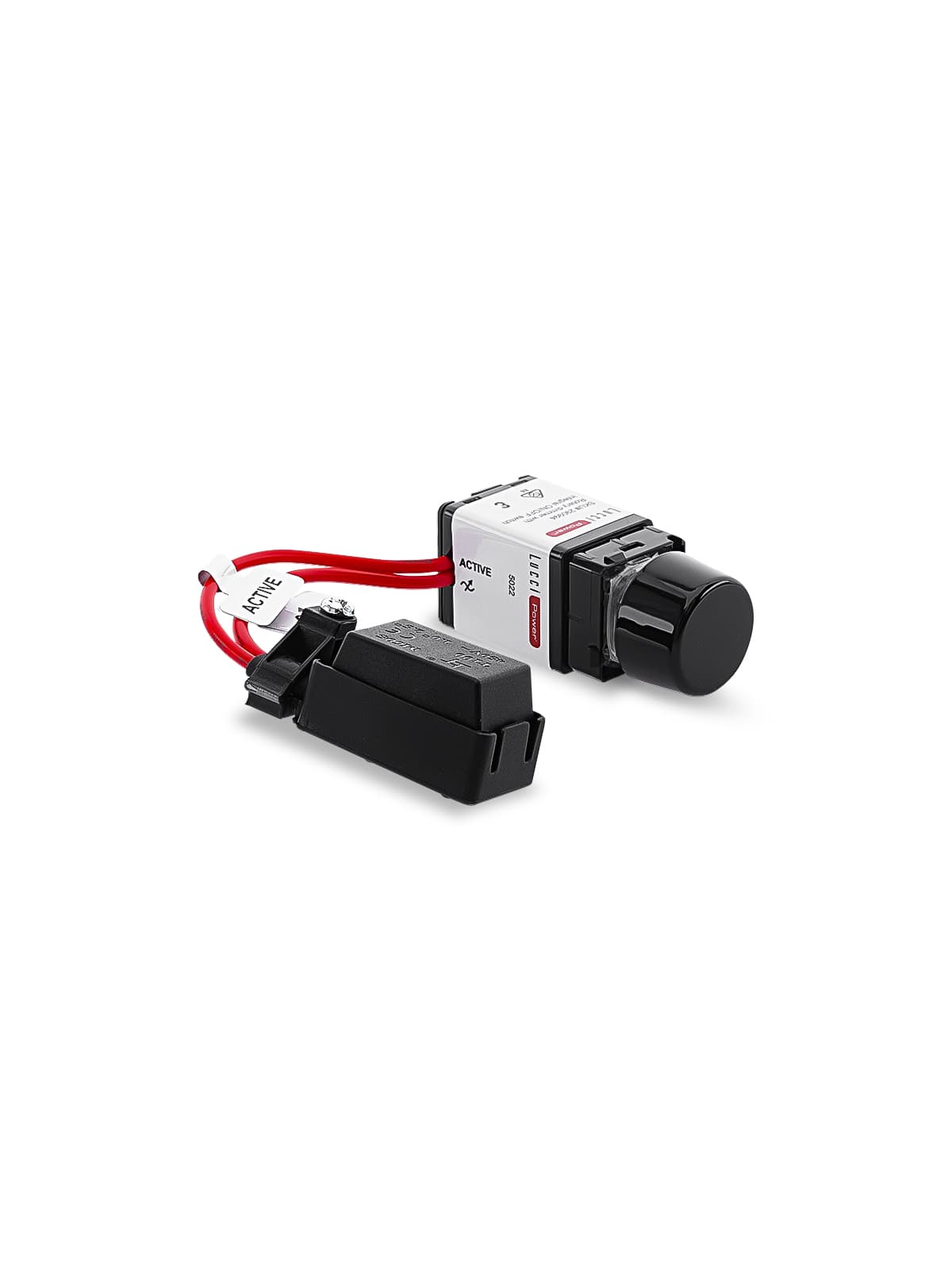 Lucci Power 200W LED Electrical Rotary Dimmer with Push On/Off in Black-img-5