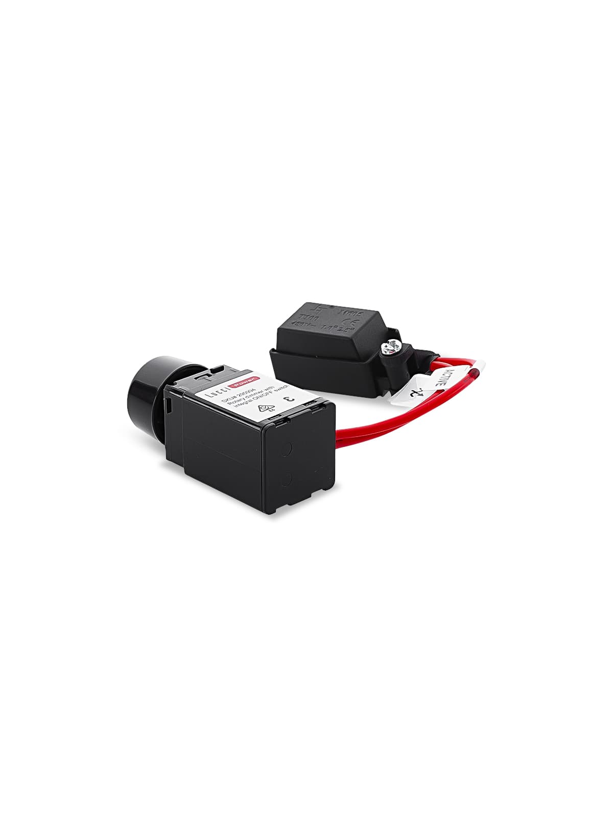 Lucci Power 200W LED Electrical Rotary Dimmer with Push On/Off in Black-img-6