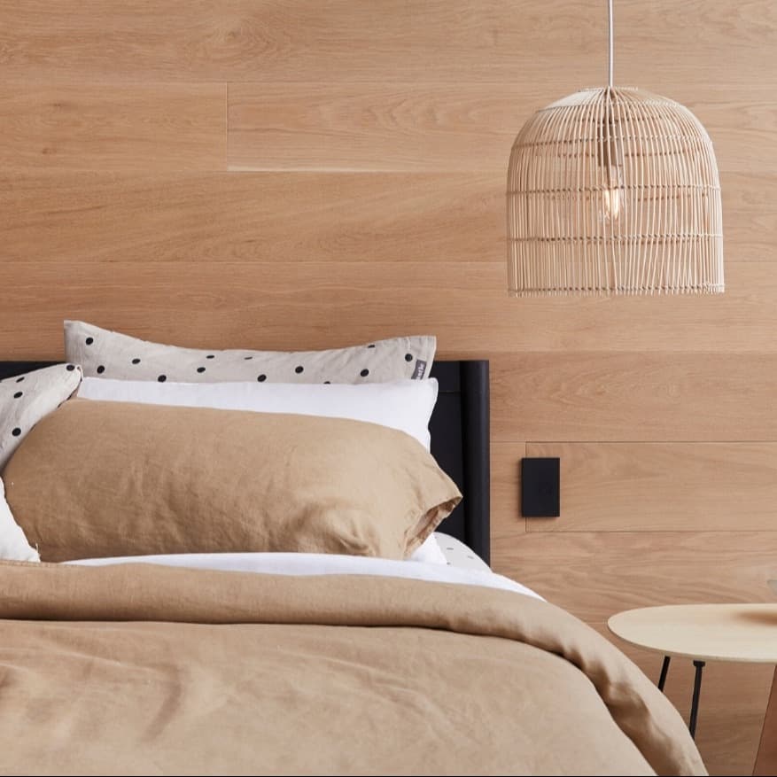 Herman 1 Light 350mm Tall Pendant in Natural | Beacon Lighting