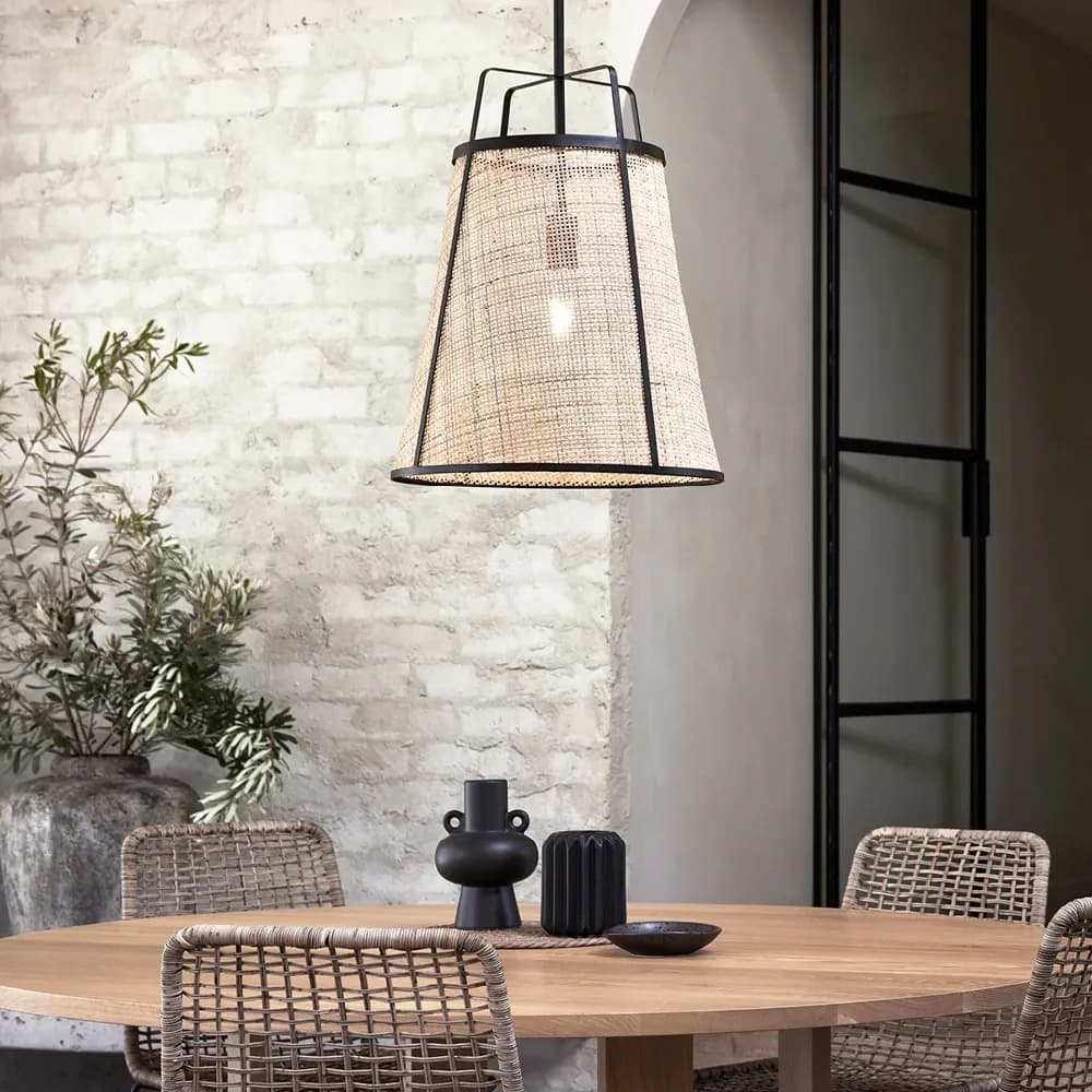 Hayes Pendant Black | Beacon Lighting