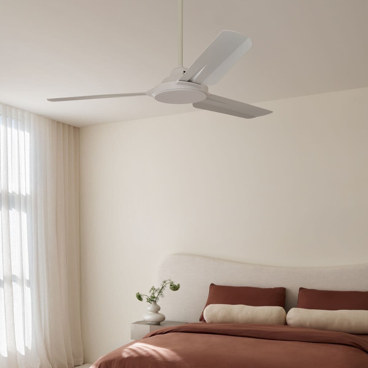 Bayside Tactic 122cm DC Fan in White | Beacon Lighting