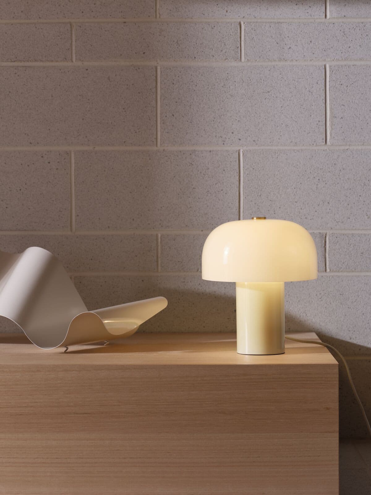 Larsen 1 Light Table Lamp in Milk Glass | Beacon Lighting