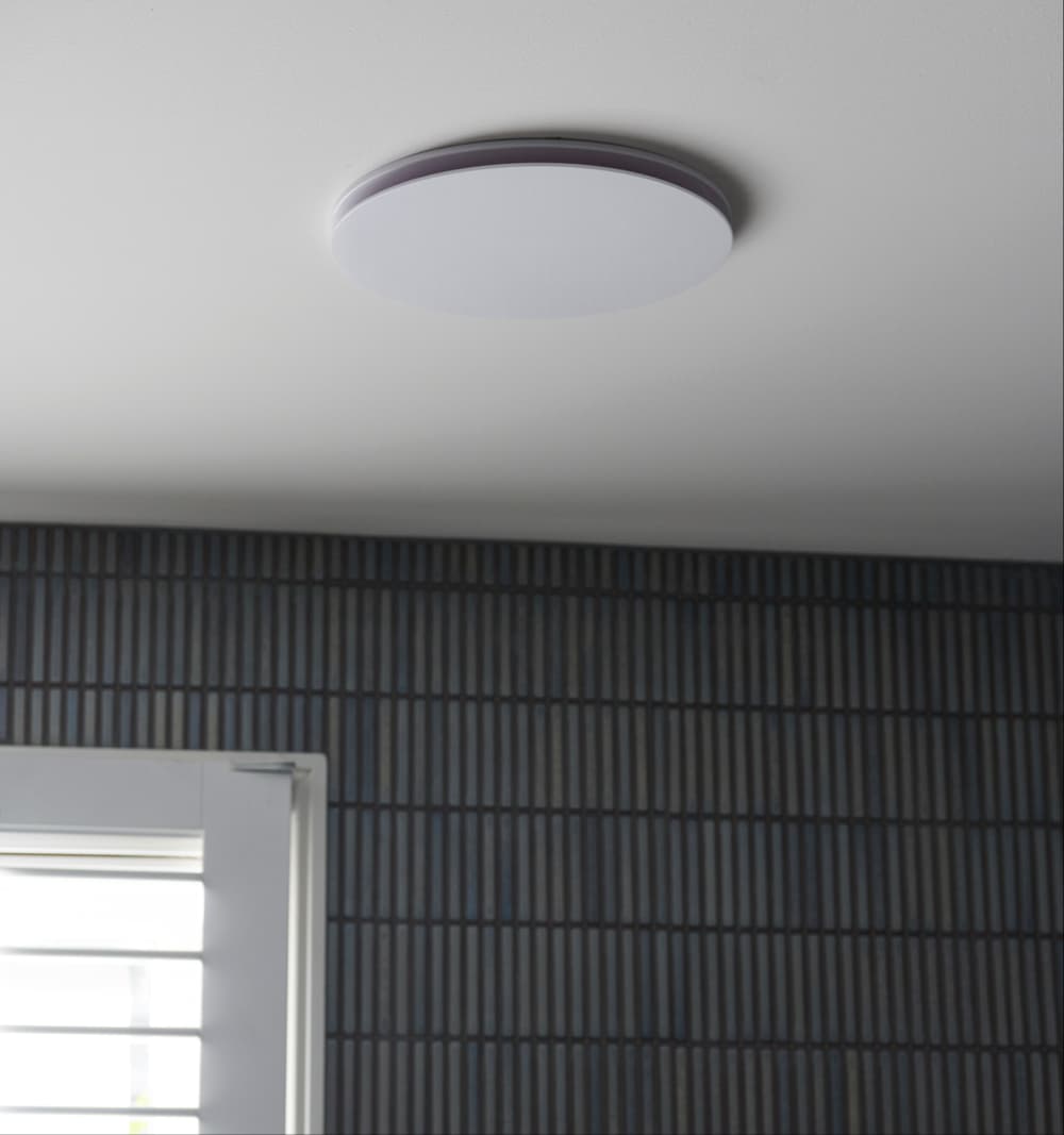 Mett Inline 280mm Round Face Plate Only with 210mm Dia Cut Out In White | Beacon Lighting