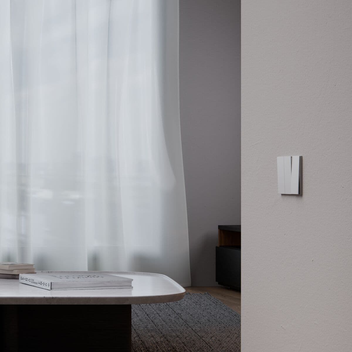 MFL Axis 2 Gang Switch in White | Beacon Lighting