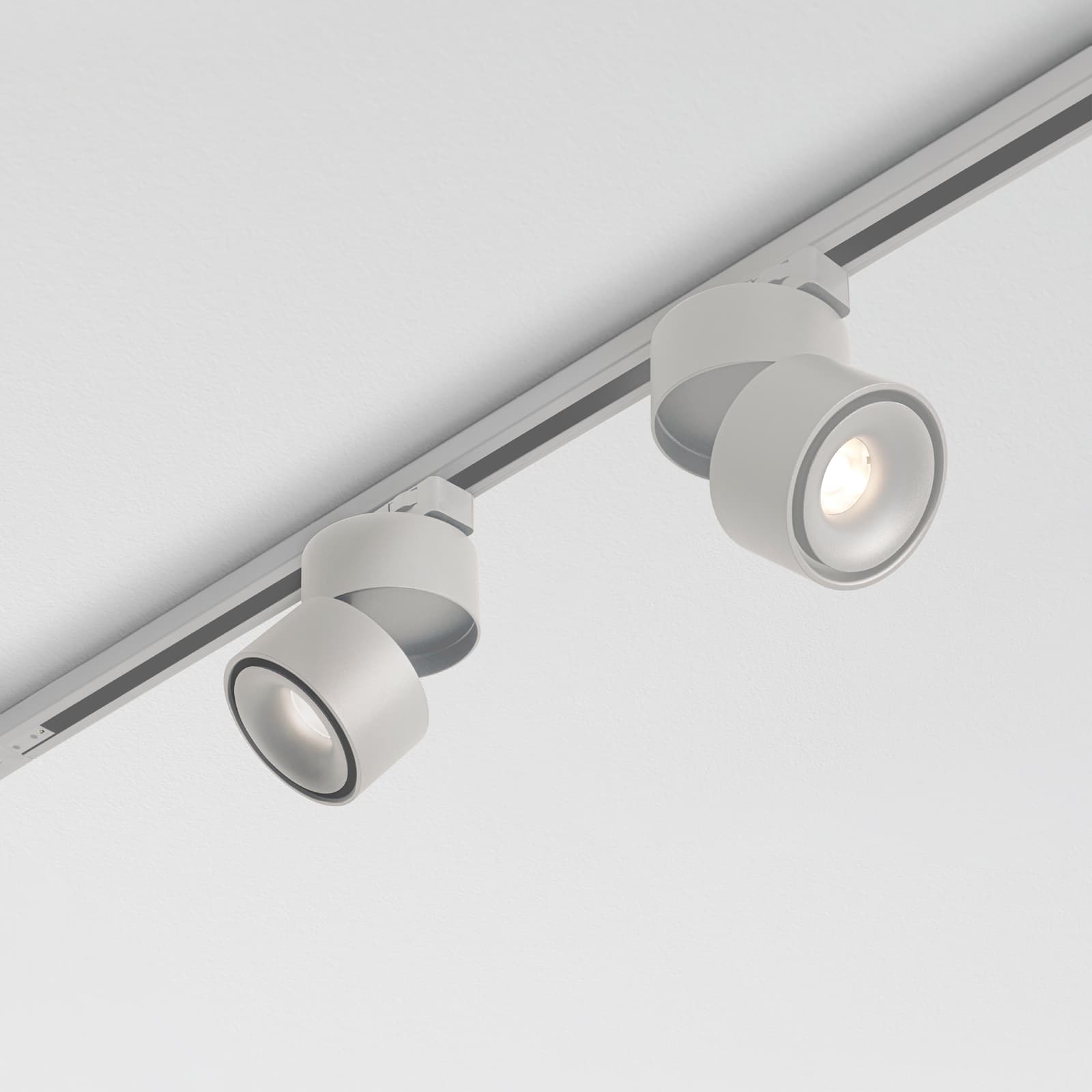 MFL Harlo 1 Light LED Track Spot Light in White | Beacon Lighting
