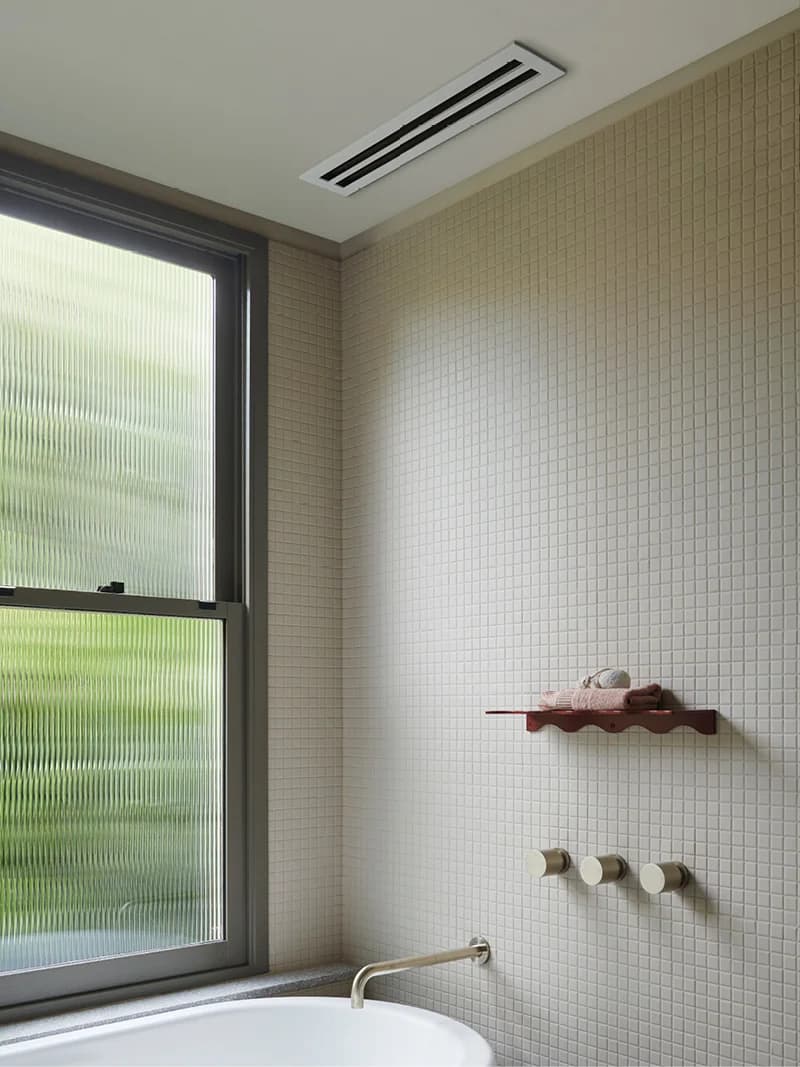 Mett Inline Linear Dual Vent Only in White | Beacon Lighting