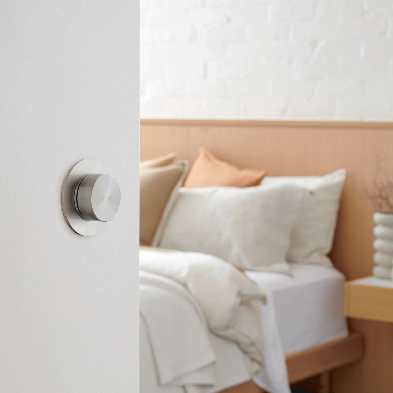 MFL Artisan Recessed IP44 Dimmer Switch in Nickel | Beacon Lighting