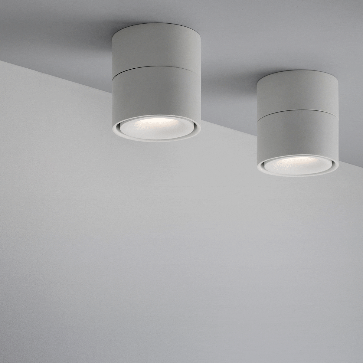 MFL Harlo Adjustable LED Surface Mounted Downlight in White | Beacon Lighting