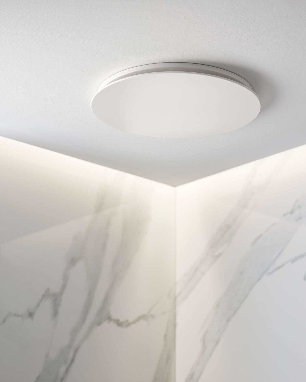 Parsec Small DC Exhaust Fan with 240mm Dia Cut Out in White | Beacon Lighting