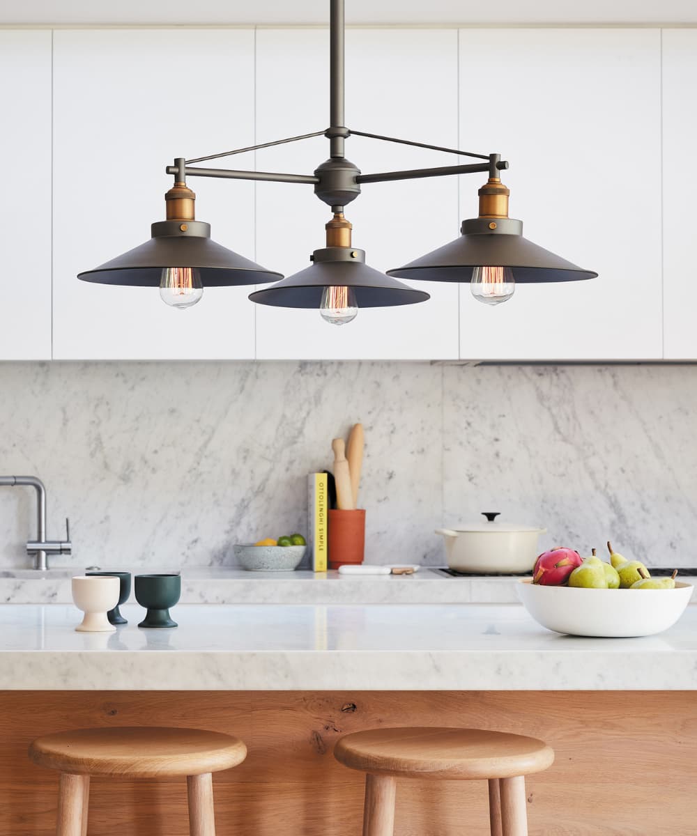 Manor Bar Pendant in Aged Steel | Beacon Lighting