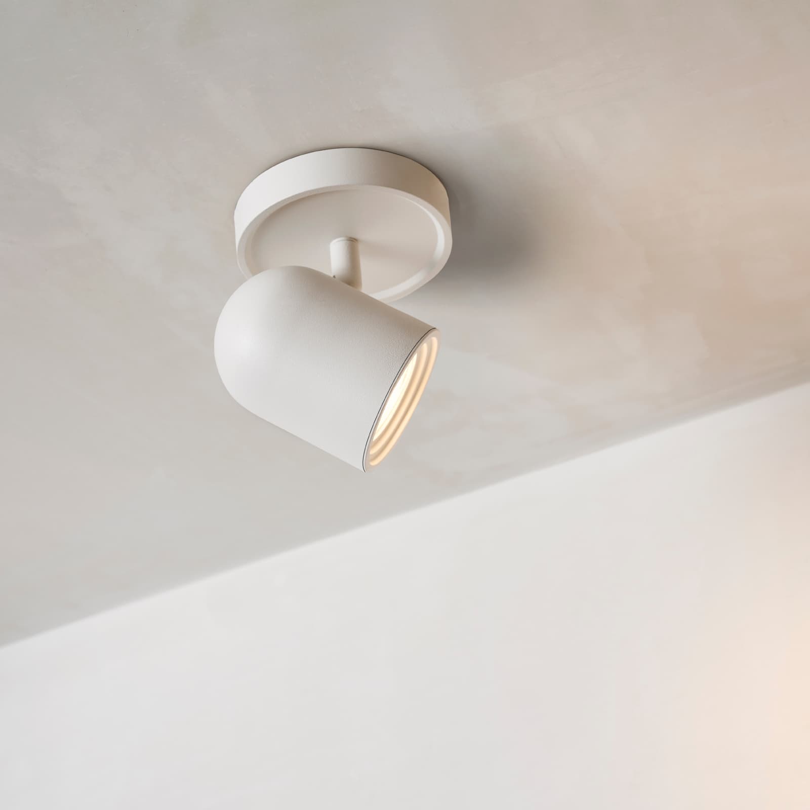Rok 1 Light Spotlight in White | Beacon Lighting