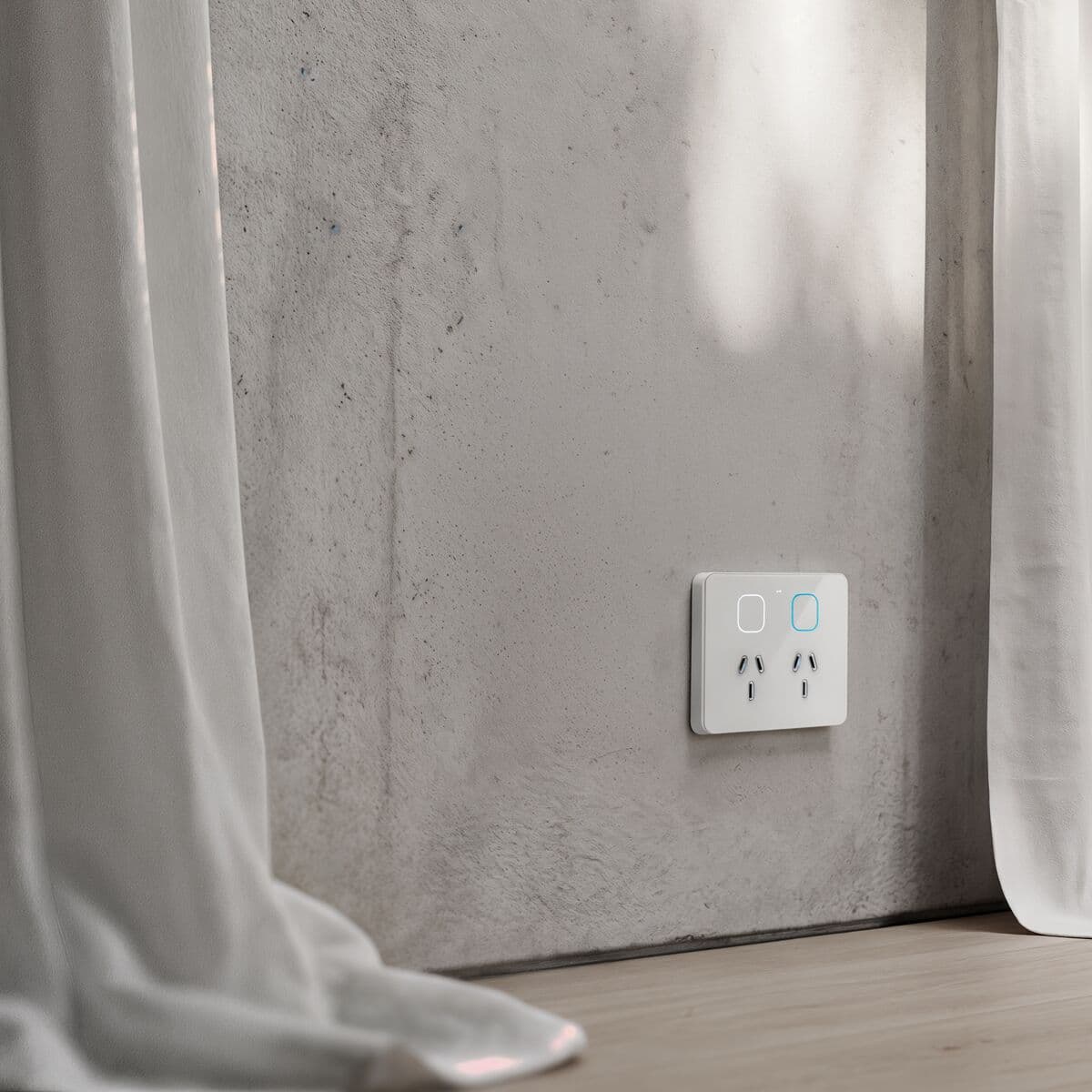 Zimi Senoa Smart Twin Powerpoint in White | Beacon Lighting