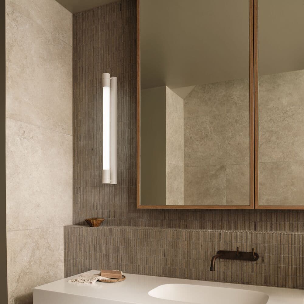 Ace T8 Wall Bracket White | Beacon Lighting