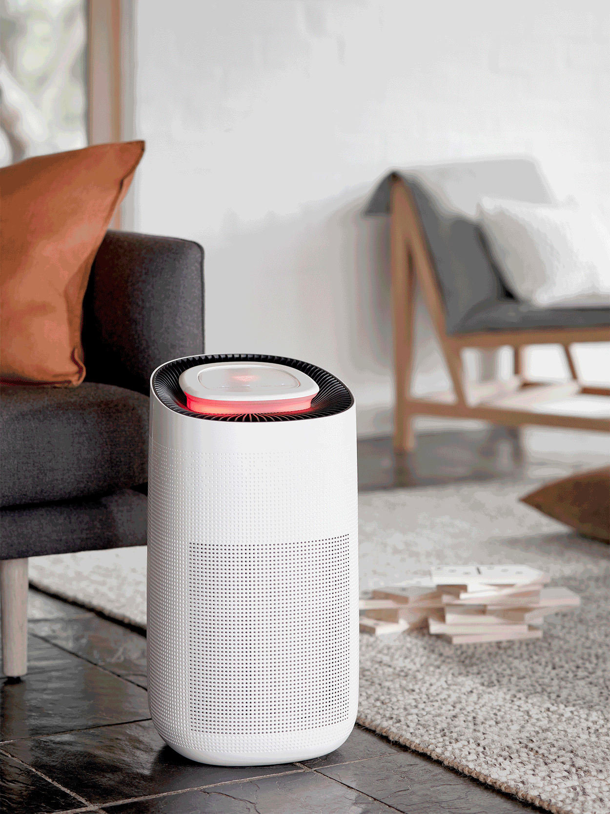 Lucci Air Maxi Air Purifier in White/Grey | Beacon Lighting
