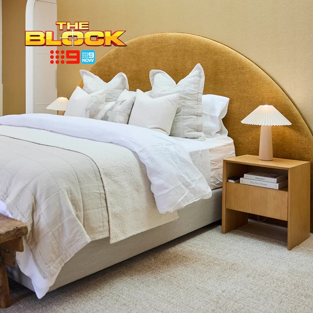 The Block 2025: Main Bedroom and Walk-In Wardrobe Reveals | Beacon Lighting