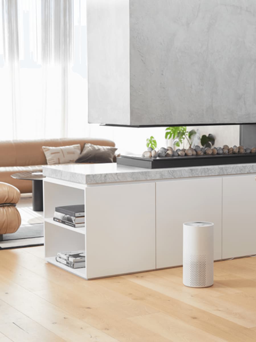 Lucci Air Volume Air Purifier in White/Grey | Beacon Lighting