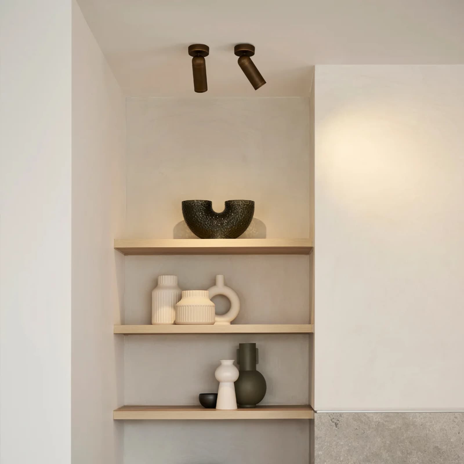 Brooklyn 1 Light Spotlight in Bronze | Beacon Lighting