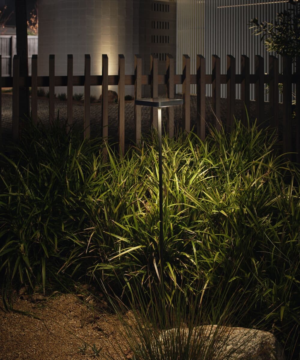 Taylor Solar Bollard Black | Beacon Lighting