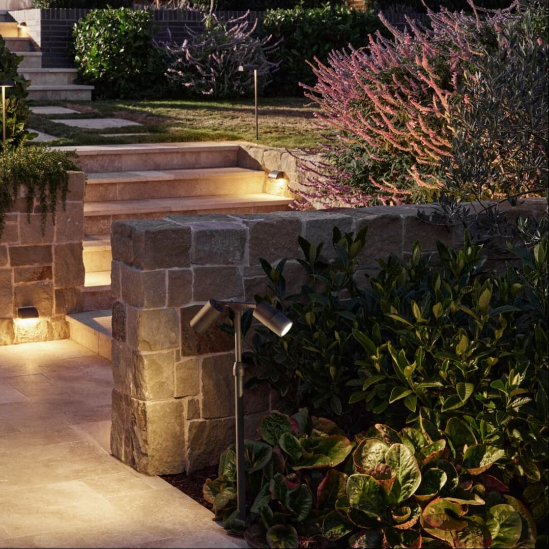 Made By Mayfair Seaside 12V 2 Light Exterior Path Spotlight in Aged Solid Bronze | Beacon Lighting