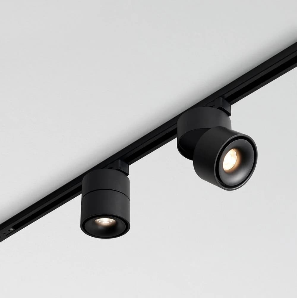 MFL Harlo 1 Light LED Track Spot Light in Black | Beacon Lighting