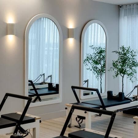 image by jeslie_interiors containing gym, room, window, equipment, modern