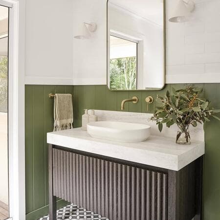 image by adoremagazine containing bathroom, green, sink, white, faucet