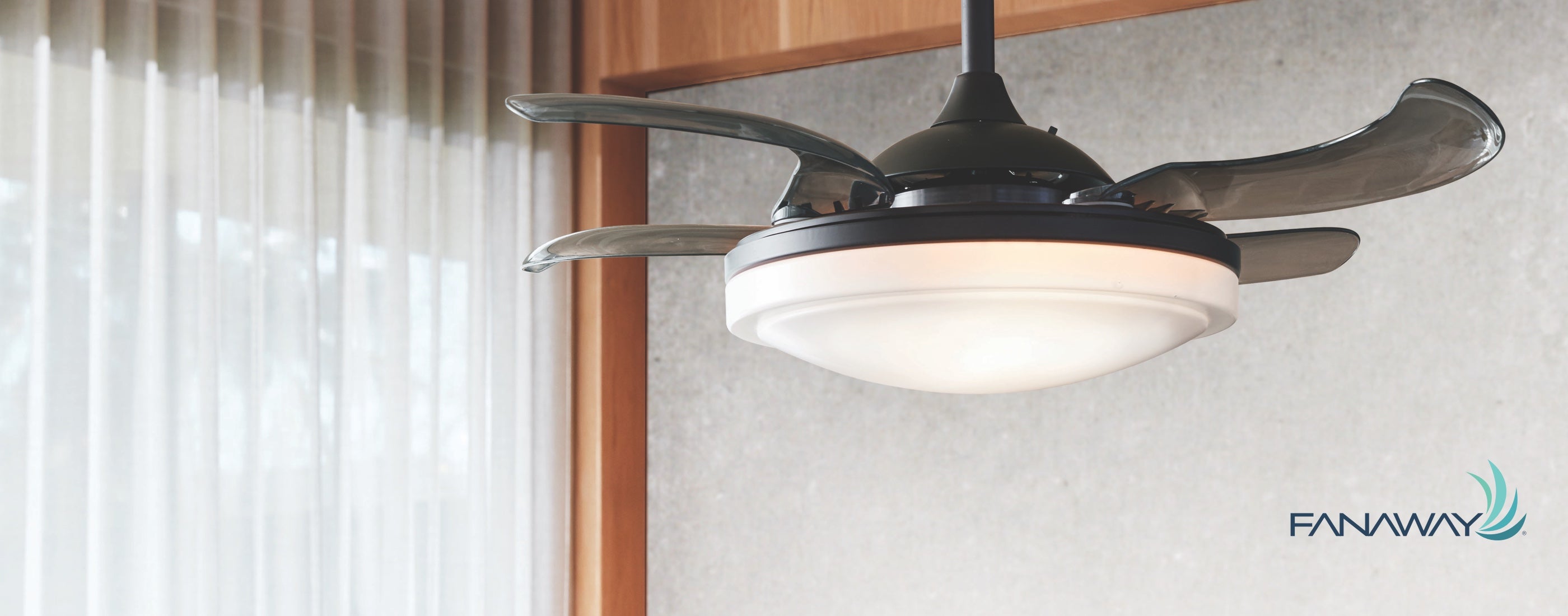 Fanaway Retractable Blade Ceiling Fans Beacon Lighting