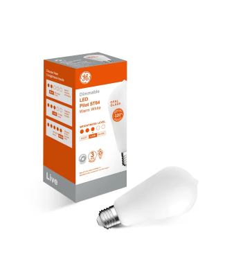 GE 7.5W Dimmable LED Opal Pilot ES Globe in Warm White