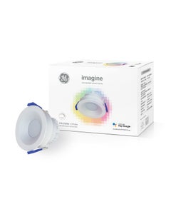 GE Imagine 9W RGB LED Dimmable Smart Downlight in White