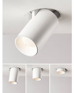 MFL by Masson Click COB White Trim LED Spotlight in Warm White