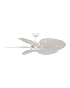 Bali 132cm DC Fan with Light in Antique White