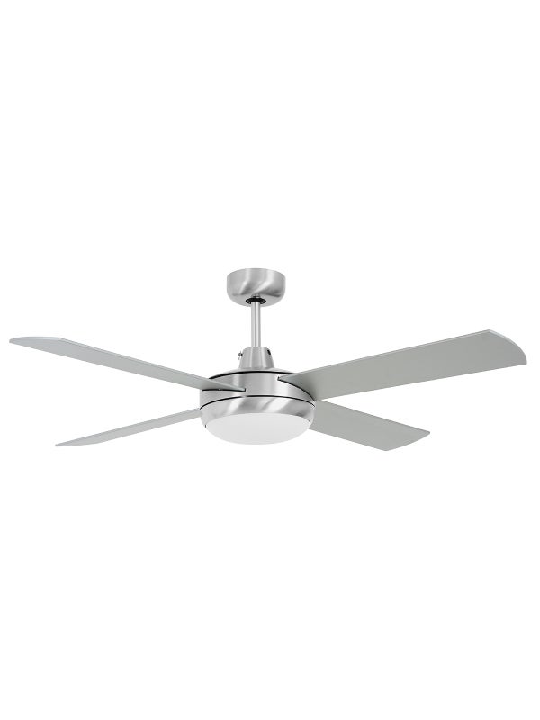 Futura 122cm Fan With Light In Brushed Chrome