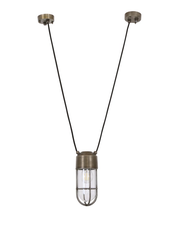 Norwest 1 Light Cage Swing Pendant in Nickel