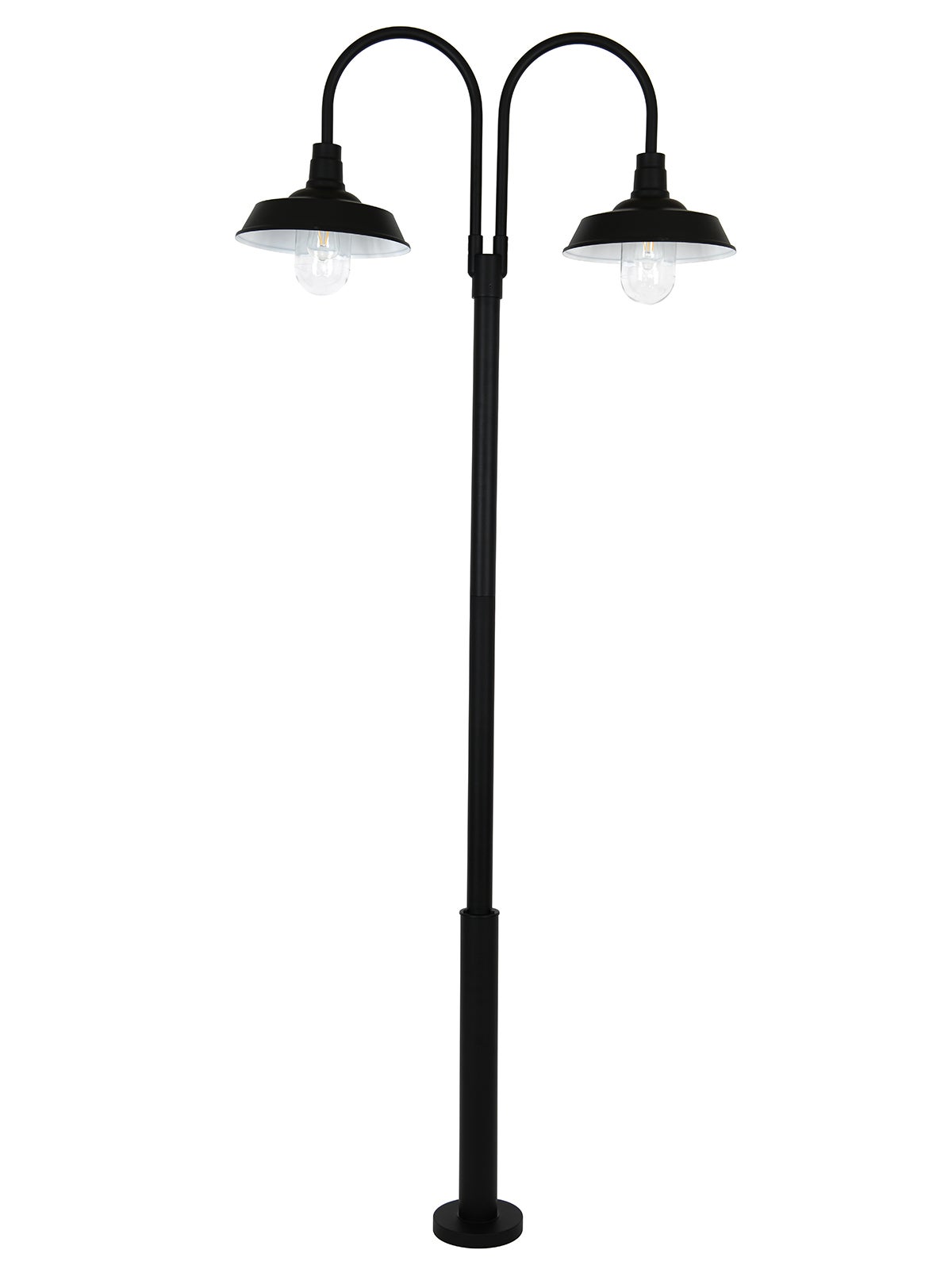 Portsea 2 Light Exterior Street Light in Black