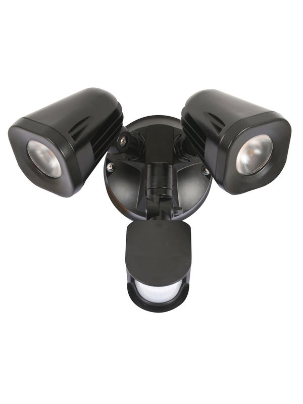 LEDLux Alert 2 Light Floodlight in Black with Sensor