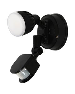 Guard Link 1 Light LED Flood Light with Motion Sensor and Wireless Interconnectivity in Black