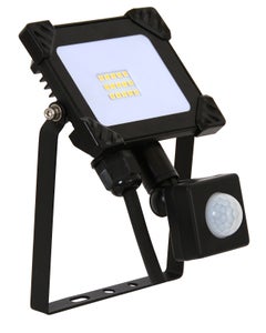 LEDlux Field 10W LED Exterior Flood Light With Sensor in Black