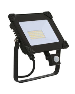 Ledlux Field 50W LED Exterior Flood Light With Sensor in Black