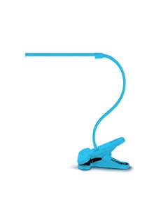 Izzy 1 Light LED Adjustable Clamp Lamp in Blue